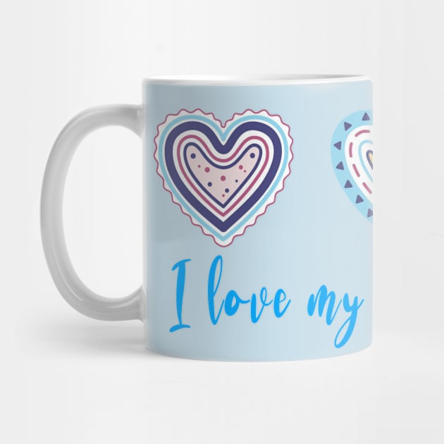 I Love My Little Brother Modern Boho Style by tropicalteesshop